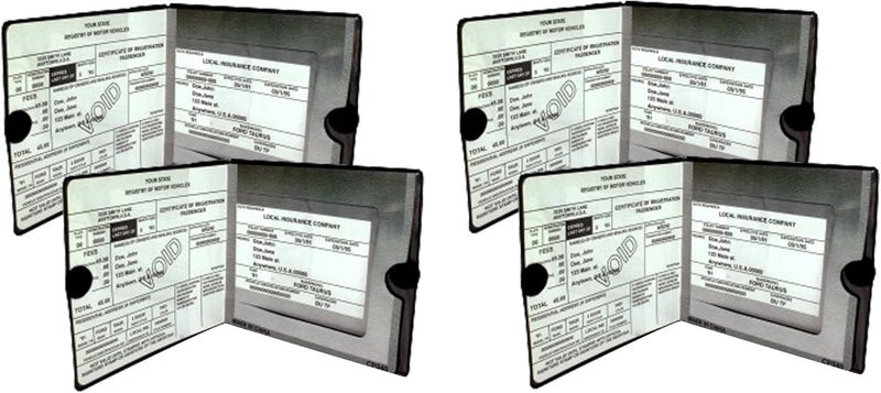 Sterling Vehicle Document Wallet Holders (Pack of 4)