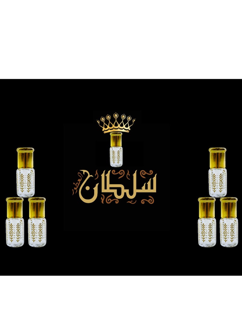 Sultan 7 Pieces Mixed Sultan Perfumes Is Stable and Lasts Long Economical Package 3 Ml 