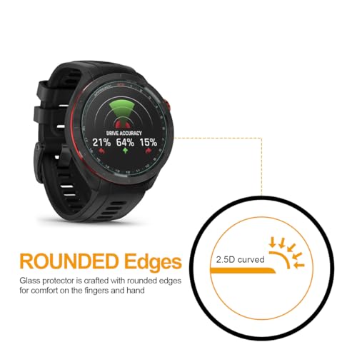 Supershieldz (2 Pack) Supershieldz Designed for Ticwatch Atlas / Ticwatch Pro 5 Enduro / TicWatch Pro 5 / TicWatch Pro 3 / TicWatch Pro 3 Ultra GPS Smartwatch Tempered Glass Screen Protector, Anti Scratch, Bubble Free - Image 3