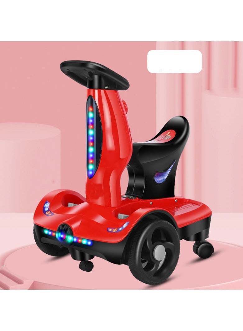 Children's Electric Car Can Be Charged By People with Remote Control Toy Stroller, Student Scooter, Infant Drifting Balance Car