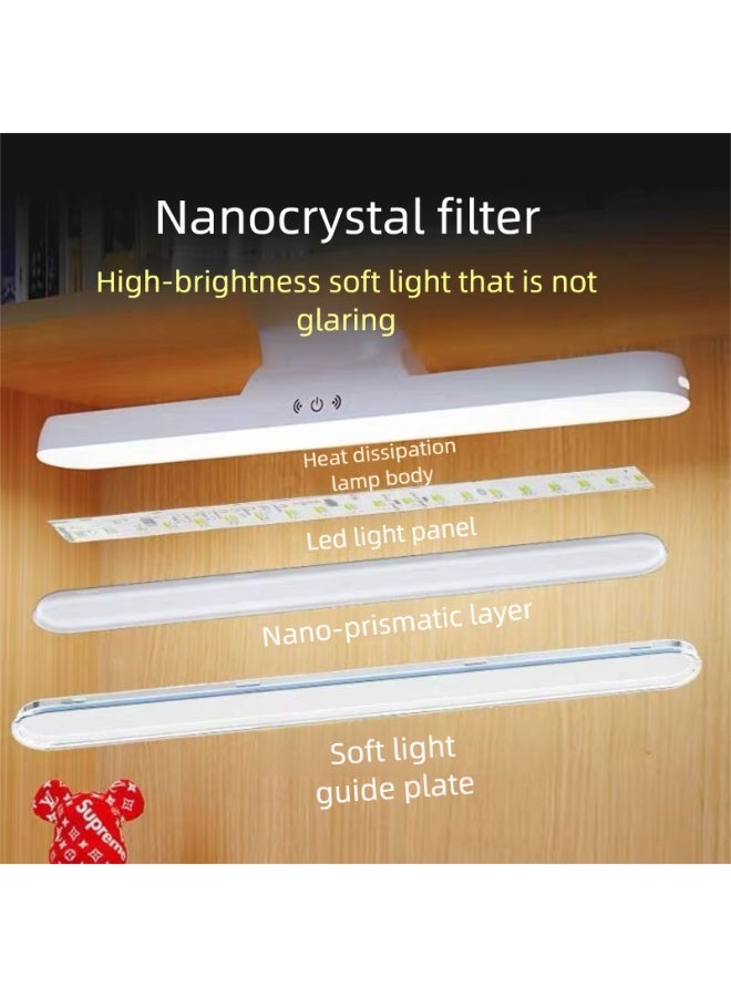 Three Color Eye-Protecting Dormitory LED Charging Cabinet Lamp, LED Makeup Mirror Lights,Magnetic Rotating Lamp, 1800 mAh Battery,Portable Without Punching,Office desk Lamp,Wardrobe Lamp,Dormitories Lamp - Image 4