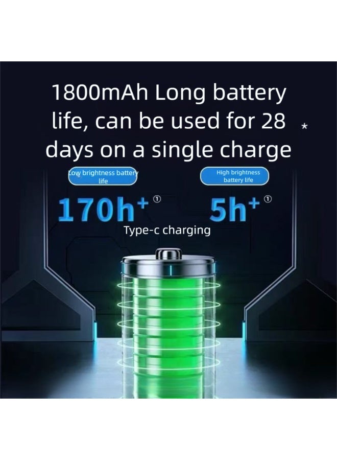 Three Color Eye-Protecting Dormitory LED Charging Cabinet Lamp, LED Makeup Mirror Lights,Magnetic Rotating Lamp, 1800 mAh Battery,Portable Without Punching,Office desk Lamp,Wardrobe Lamp,Dormitories Lamp - Image 5