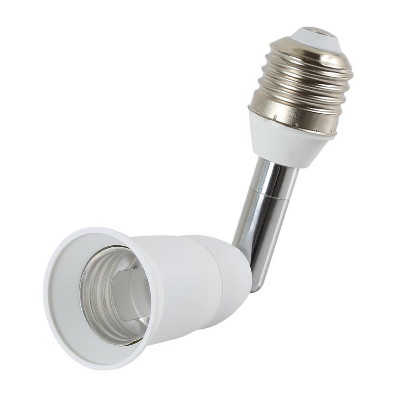 ELECTOP Light Socket Extender 90 Degree Bending E27 to E27 Bulb Base Lamp Holder 180 Degree Adjustable Adapter