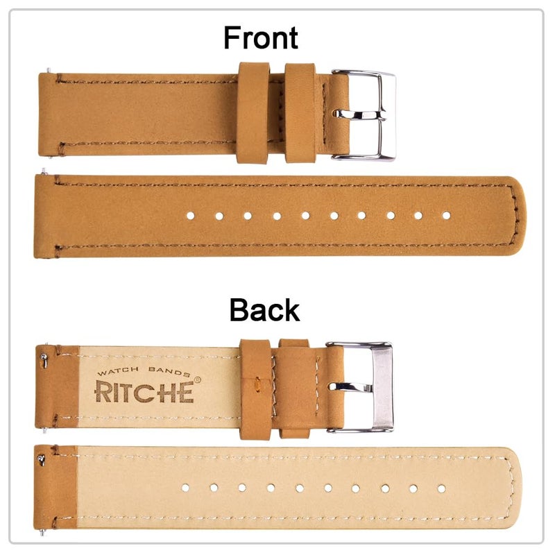 Ritche Christmas Gift 20mm Silicone Watch Band Compatible with Samsung Galaxy Watch 4/5/ 5 Pro, 40mm/ 45mm Band 20mm Quick Release Rubber Watch Bands for Men Women, White Elephant Gifts, Stocking Stuffers for Men - Image 5