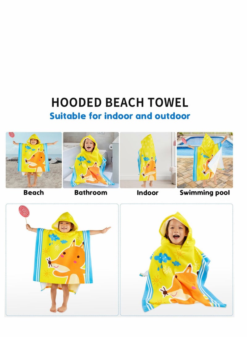 Y&D Hooded Baby Towel, Beach Towels, Thicker Bath Washcloths - Ultra Absorbent and Softest Pool for Babie, Toddler Unisex Kids Poncho - Image 2
