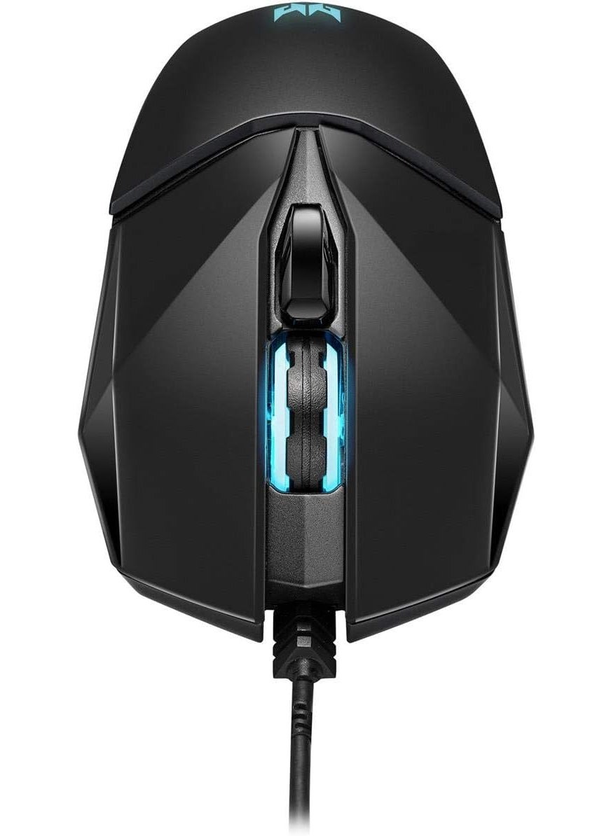Acer Predator Cestus 300 RGB Gaming Mouse  Dual Omron switches 70M click lifetime On board memory and programmable buttonsBlack