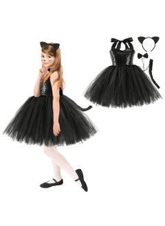M MIAOYAN Animal COS Cat Yarn Girls' Dress  - Image 1