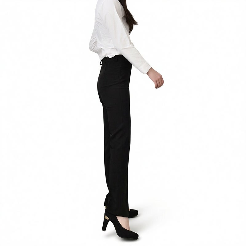 Women's Straight Leg Formal Trousers Office Interview Business Pants - Image 3