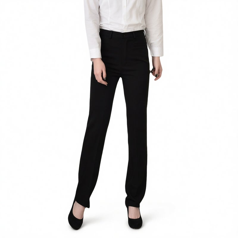 Women's Straight Leg Formal Trousers Office Interview Business Pants - Image 5