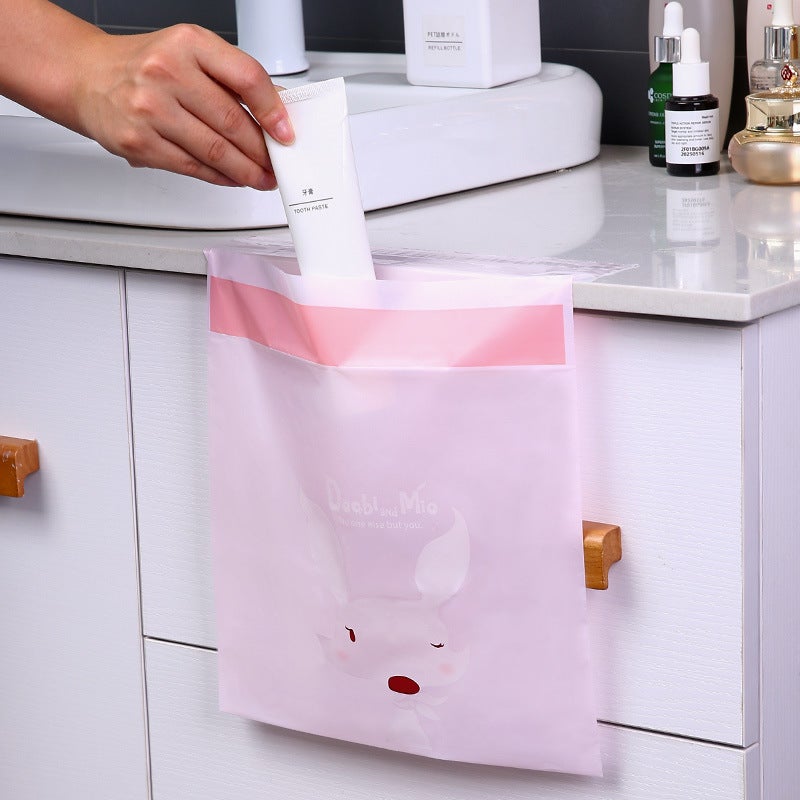 15-Pack Of Creative Car Trash Bags, Adhesive Disposable Plastic Bags, Waterproof Cartoon Car Trash Bags - Image 5