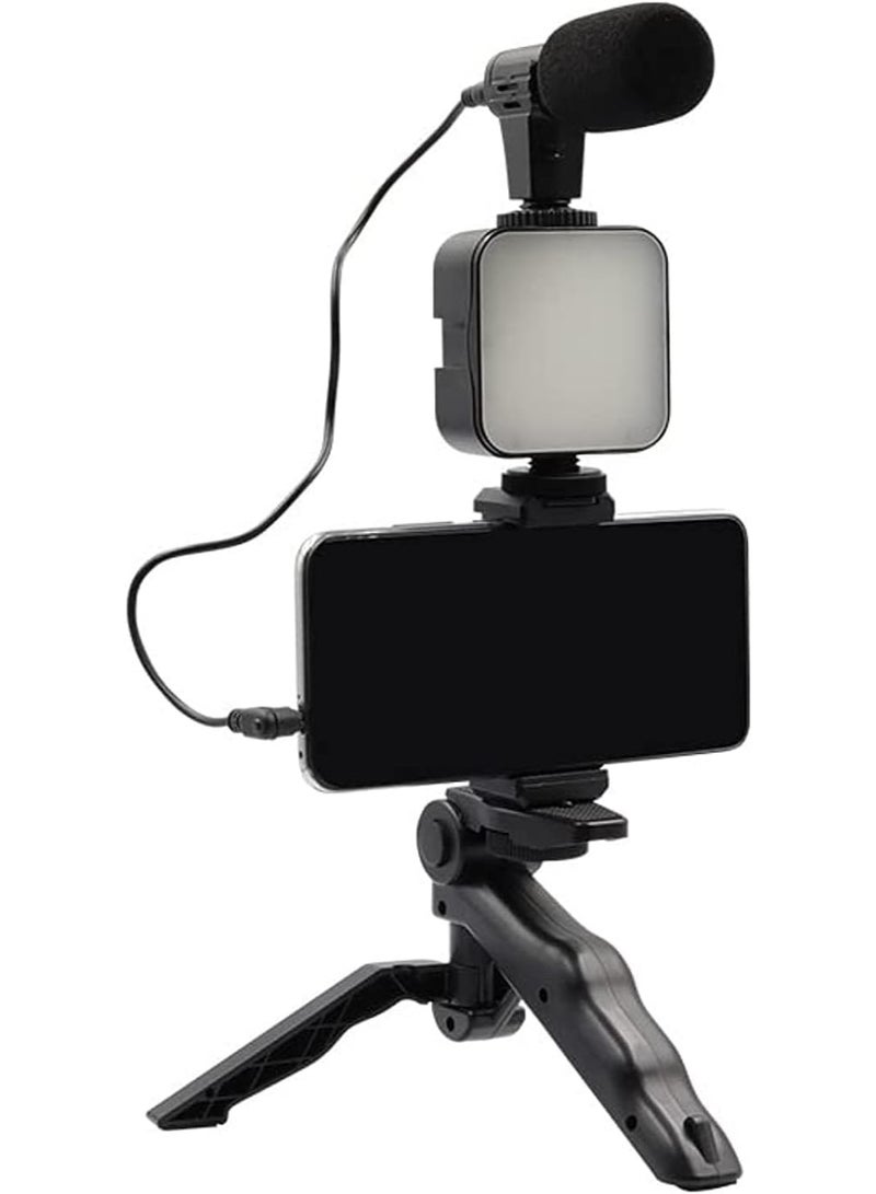 Generic valueable 1 AY-49 Professional Photography Tripod and Phone Holder with Tripod Stand, LED Lighting for High-Quality Images, and a Directional Microphone for Clear and Pure Sound - Image 5