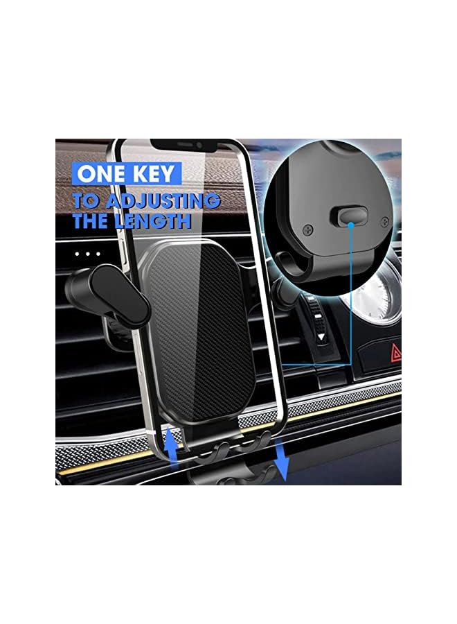 PROMASS Car Phone Holder Mount for Transversal/Vertical Vent, [Upgraded Never Fall Metal Clip] Handsfree Cell Phone Holder for Car,Compatible With All Phones - Image 3