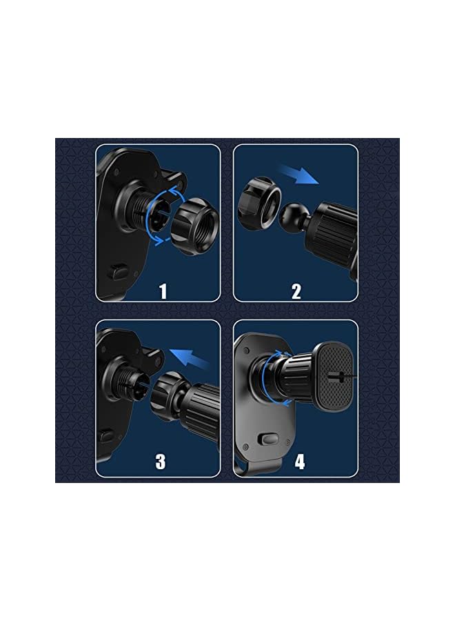 PROMASS Car Phone Holder Mount for Transversal/Vertical Vent, [Upgraded Never Fall Metal Clip] Handsfree Cell Phone Holder for Car,Compatible With All Phones - Image 5