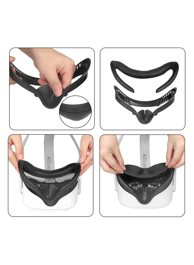 غطاء سيليكون لوجه VR لجهاز Oculus Quest 2 للواقع الافتراضي - Image 3