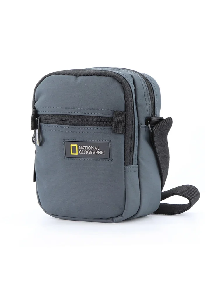 ناشيونال چيوغرافيك National Geographic Mutation Small Utility Bag Grey, Zipper Compartment Casual Shoulder Bag For Men And Women Removable Shoulder Strap Secure RFID Pocket