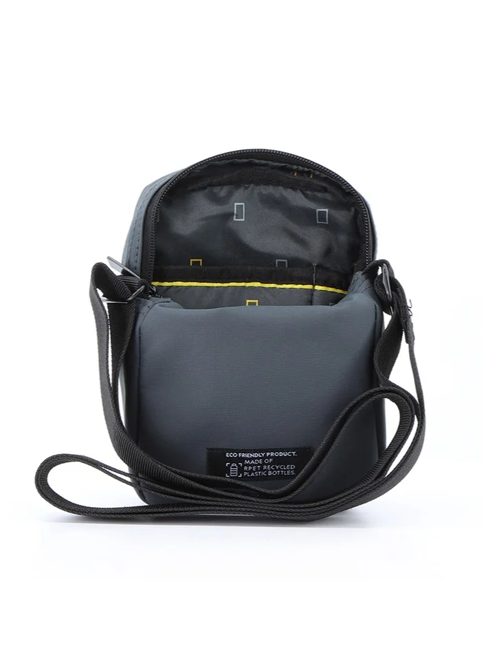 NATIONAL GEOGRAPHIC National Geographic Mutation Small Utility Bag Grey, Zipper Compartment Casual Shoulder Bag For Men And Women Removable Shoulder Strap Secure RFID Pocket