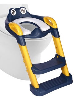 Gonice Toddler Toilet Seat with Adjustable Step Stool Ladder,2 in 1 Foldable Kids Toilet Training Seat  - Image 1