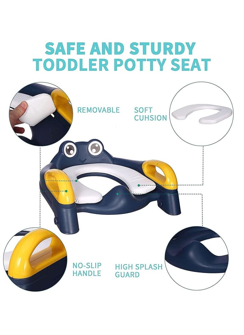 Gonice Toddler Toilet Seat with Adjustable Step Stool Ladder,2 in 1 Foldable Kids Toilet Training Seat  - Image 3