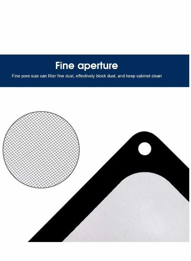 5 Pcs PC Cooler Fan Filter, Dustproof PVC Magnetic Computer Mesh Frame Nylon Dust Filter Case Cover - Image 5