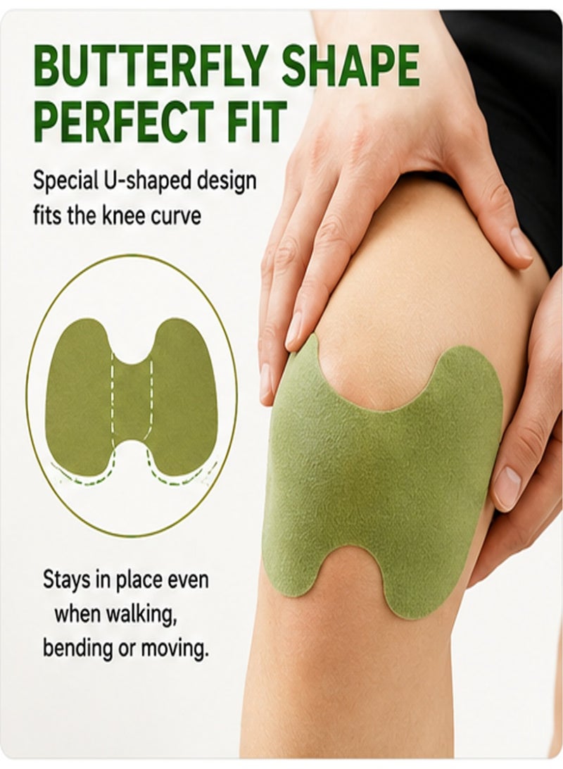 EELHOE Natural Wormwood Knee Pain Relief Patch 10Pcs - Long-Lasting Joint Support, Fast-Acting Herbal Plaster for Knee Discomfort, Stiffness & Joint Pain, Easy to Apply - Image 3