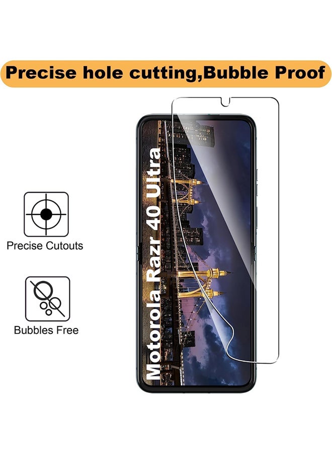 SJet Motorola Razr 50 Ultra/60 Pro Ultra Screen Protector, High Sensitivity TPU Screen Protector for Moto Razr Plus 2024/Rzar Pro 2025 - Image 2