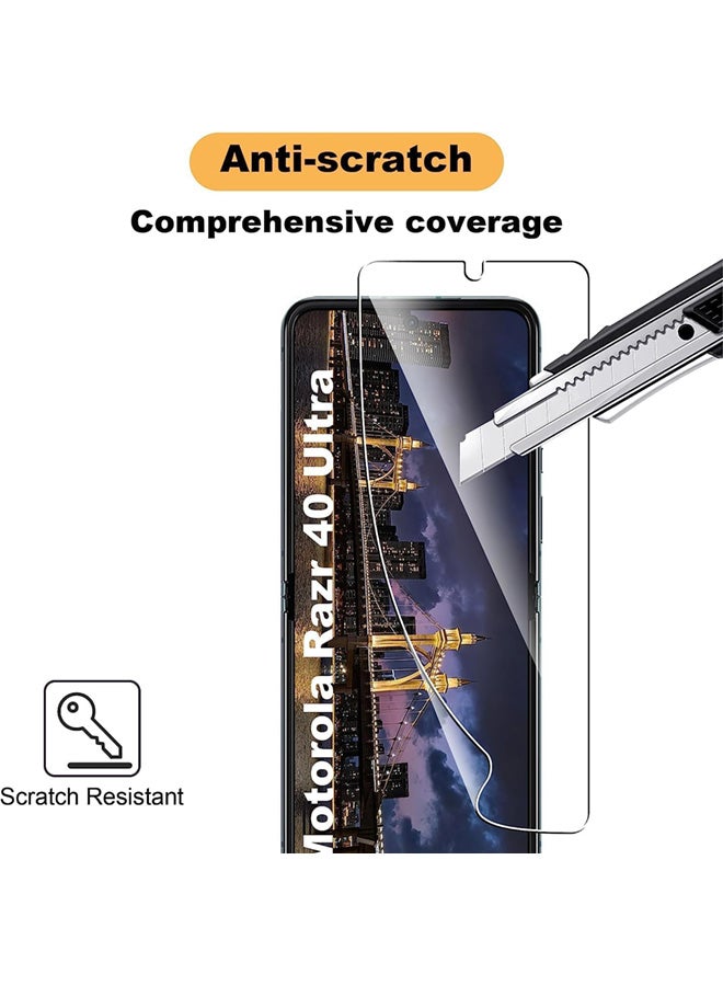 SJet Motorola Razr 50 Ultra/60 Pro Ultra Screen Protector, High Sensitivity TPU Screen Protector for Moto Razr Plus 2024/Rzar Pro 2025 - Image 3