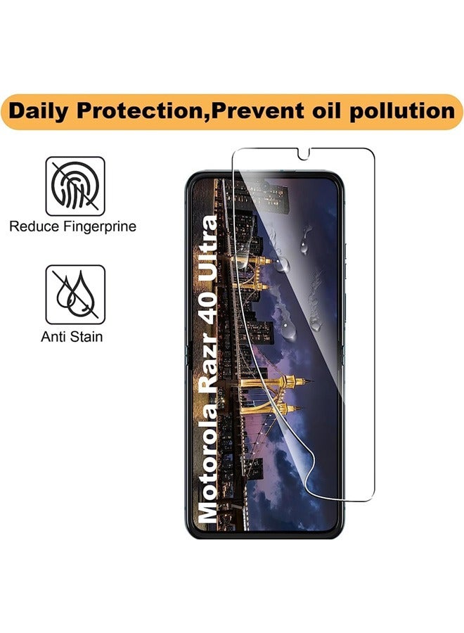 SJet Motorola Razr 50 Ultra/60 Pro Ultra Screen Protector, High Sensitivity TPU Screen Protector for Moto Razr Plus 2024/Rzar Pro 2025 - Image 5