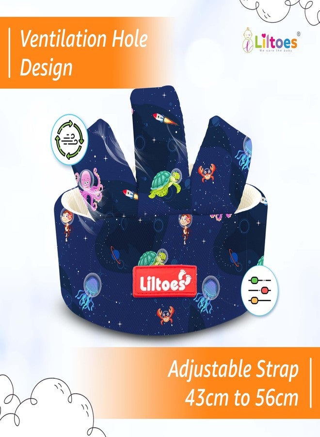 LILTOES Baby Head Protector for Safety of Kids 6M to 3 Years- Baby Safety Helmet with Proper Air Ventilation & Corner Guard Protection (Aqua Alien) - Image 3
