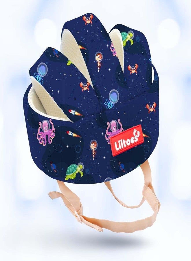LILTOES Baby Head Protector for Safety of Kids 6M to 3 Years- Baby Safety Helmet with Proper Air Ventilation & Corner Guard Protection (Aqua Alien) - Image 1