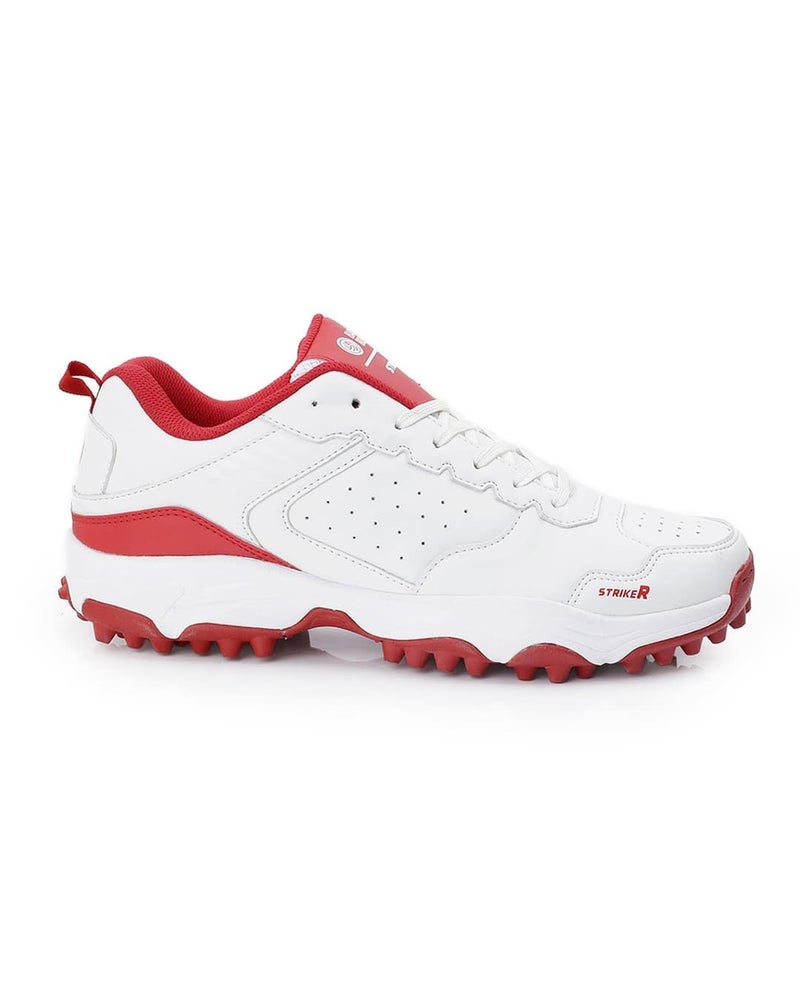 Bacca Bucci Striker Cricket Shoes Unleash Precision, Power, and Performance on the Pitch Red and White UK 10 - Image 2