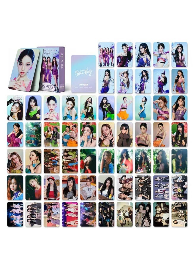 NIBEMINENT 92 Pcs Kpop AESPA Lomo Cards Card For Fans Collection Gifts - Image 2