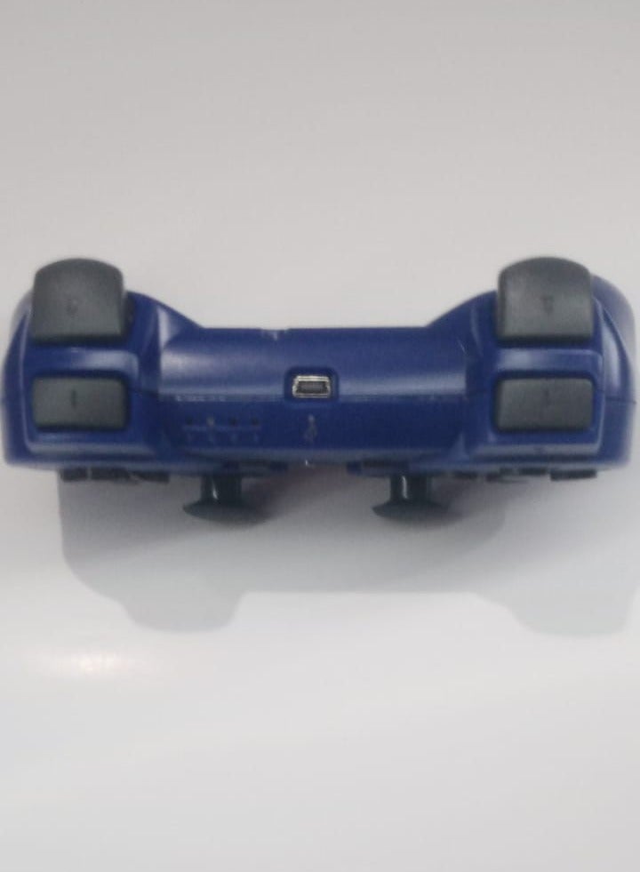 دراع تحكم بلايستيشن 3 لاسلكي مع كابل 5 بين، يدعم جهاز بلايستيشن 3 ويعمل على الكمبيوتر لون أزرق - Image 2