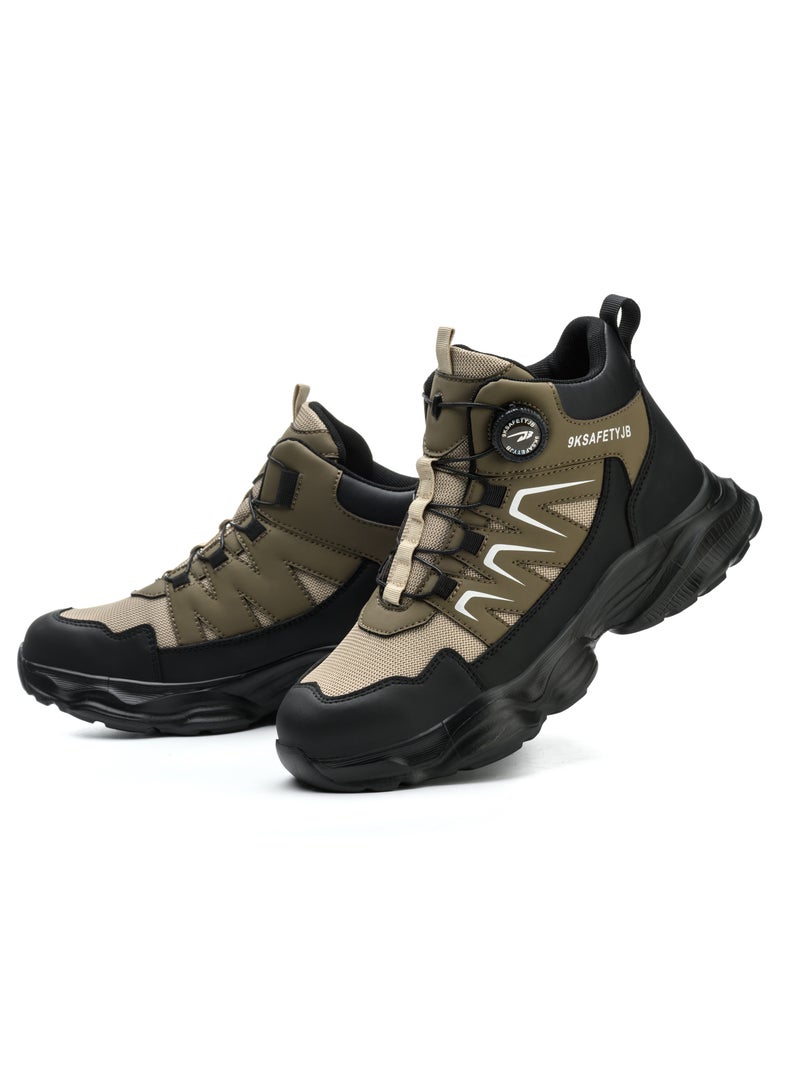 Work Shoes Men's High Lightweight Safety Boots Women's Breathable Safety Shoes Sporty Steel Cap Shoes Work Safety Shoes 42 EUR  - Image 1