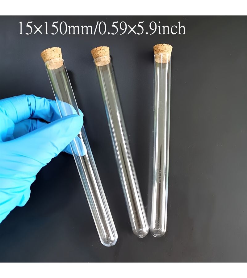 10 Pcs Clear Plastic Test Tubes 12×100mm With Corks Caps Laboratory School Supplies Wedding Favor Gift - Image 5