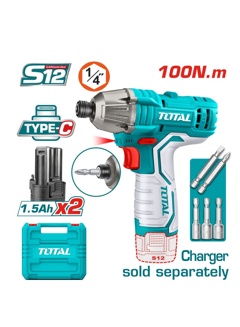 TOTAL Total Impact Drill 12V 100Nm Tirli12015