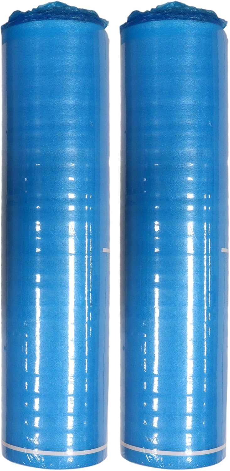 AMERIQUE 400SQFT AMERIQUE 3MM Premium Flooring Padding 3in1 Heavy Duty Foam Blue 200SFRoll Pack of 2 Underlayment with Tape  Vapor Barrier 