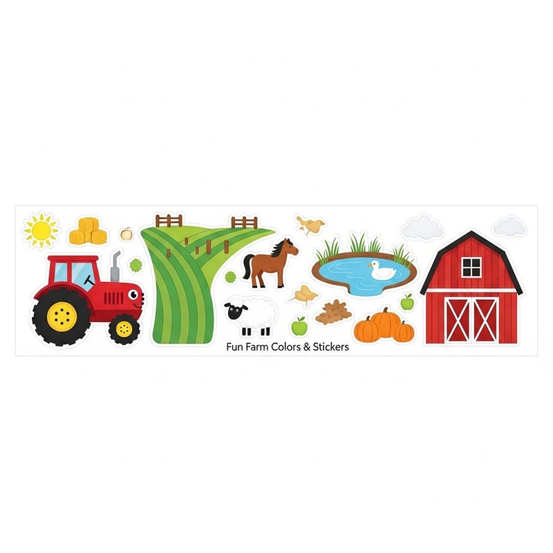 general Interactive Fun Farm Coloring and Sticker Activity Book for Kids - Image 5