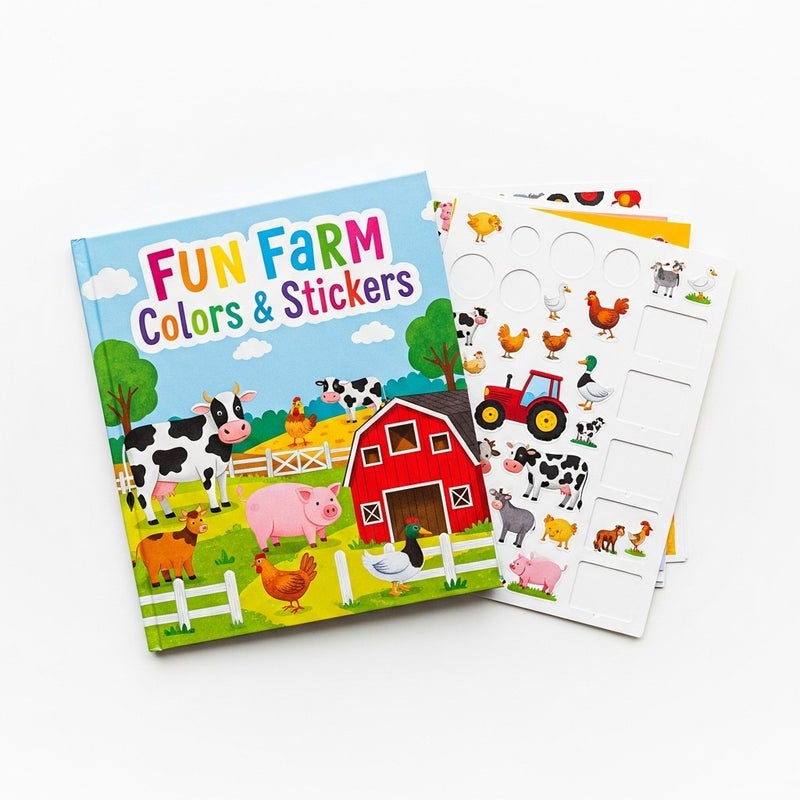 general Interactive Fun Farm Coloring and Sticker Activity Book for Kids - Image 2