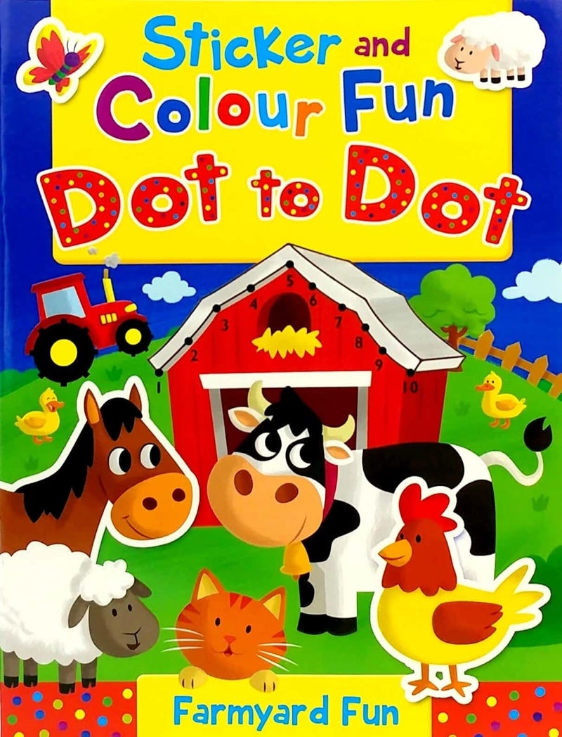 general Interactive Fun Farm Coloring and Sticker Activity Book for Kids - Image 1