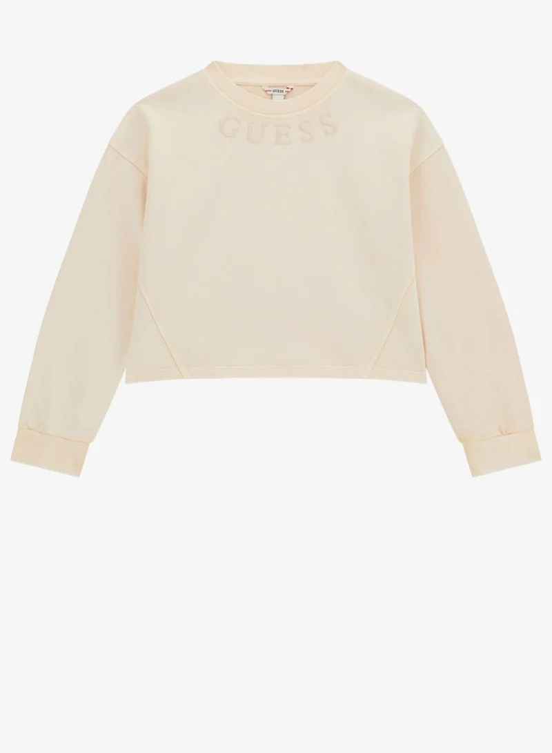 GUESS Kids Graphic Crew Neck Sweatshirt