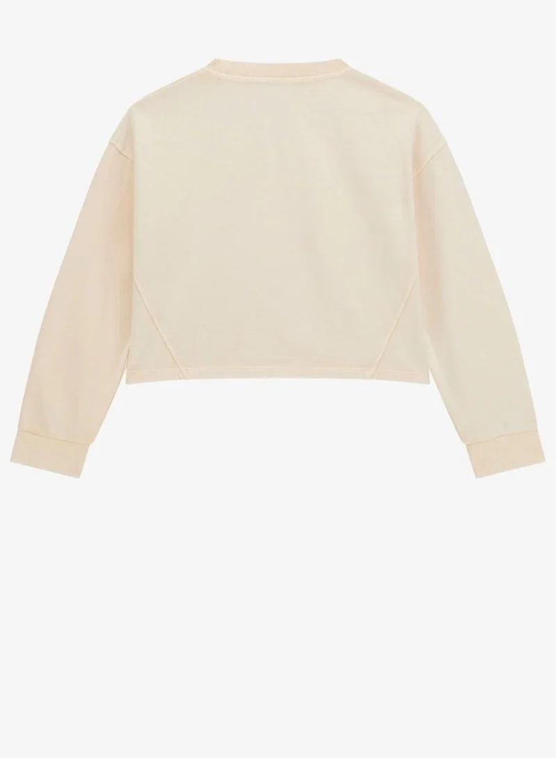 GUESS Kids Graphic Crew Neck Sweatshirt