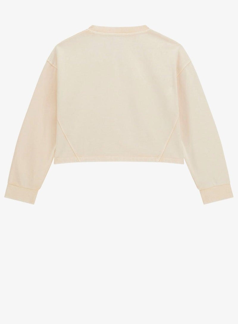 GUESS Kids Graphic Crew Neck Sweatshirt - Image 3