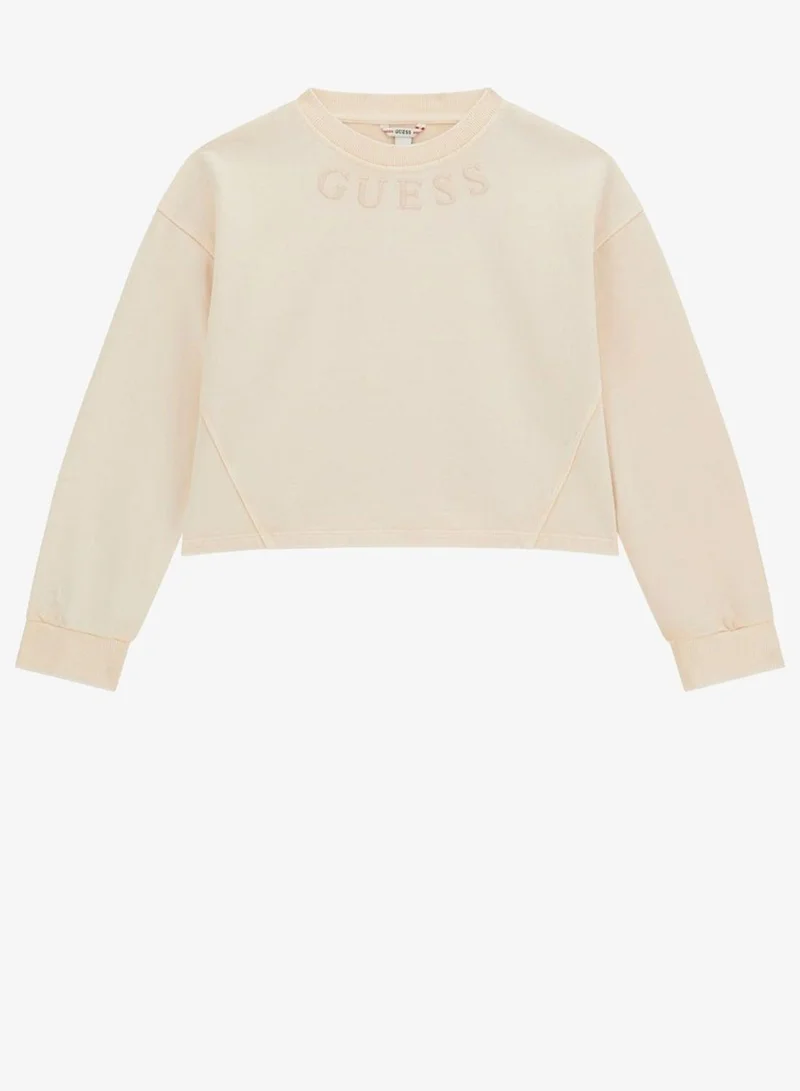GUESS Kids Graphic Crew Neck Sweatshirt