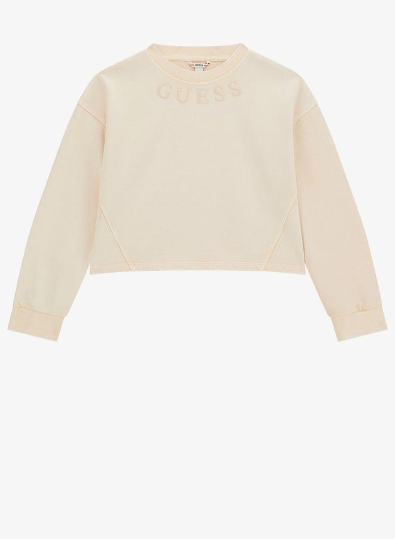 GUESS Kids Graphic Crew Neck Sweatshirt - Image 2