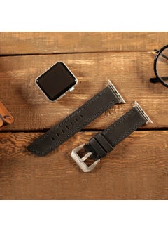 Vagave Apple Watch Compatible Crazy Leather Band with Oval End 42 44 45 mm  - Image 5