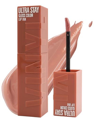 LYSdefeu Liquid LipstickNude Brown Shine Vinyl Lipstick Ink LipglossHydrating Tinted Lip GlossHigh Pigmented Lip ColorLonglasting Waterproof Lip Tint StainChristmas Makeup Gift for Women Girl01 - Image 1