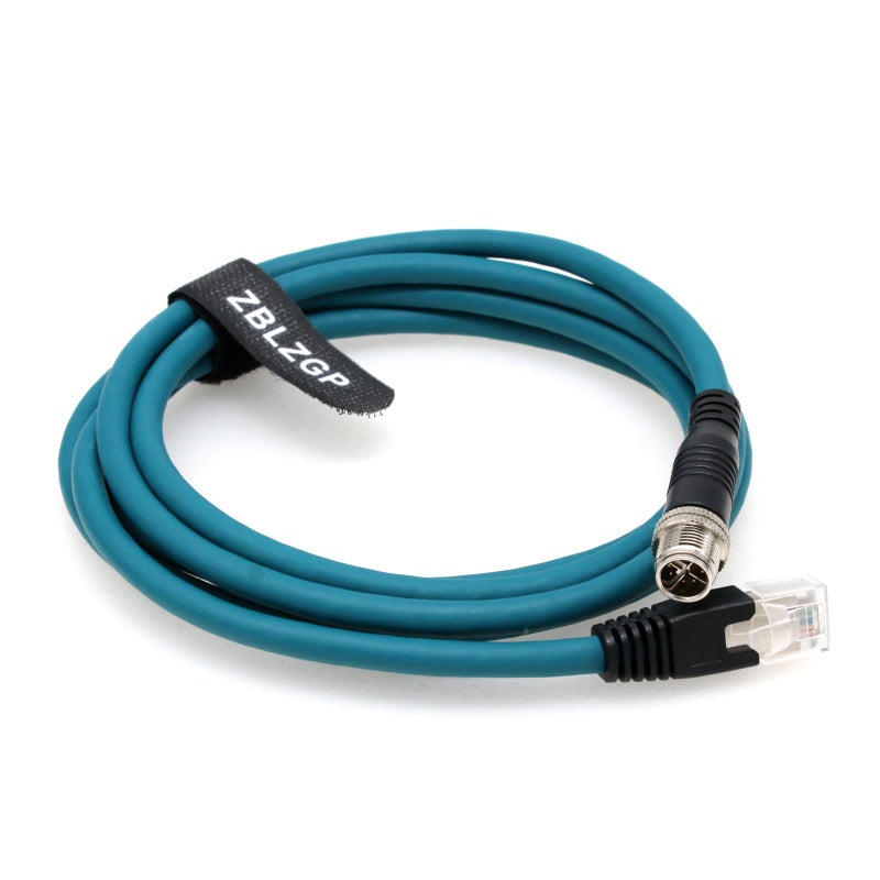 ZBLZGP M12 8 Pin X-Code Male to RJ45 Cat7e Ethernet Shielded Cable for Cognex Industrial Camera (Straight X-Code,Dark Green, 2M) - Image 5
