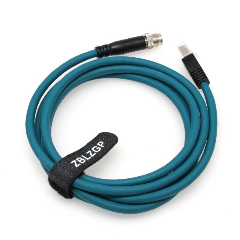 ZBLZGP M12 8 Pin X-Code Male to RJ45 Cat7e Ethernet Shielded Cable for Cognex Industrial Camera (Straight X-Code,Dark Green, 2M) - Image 4