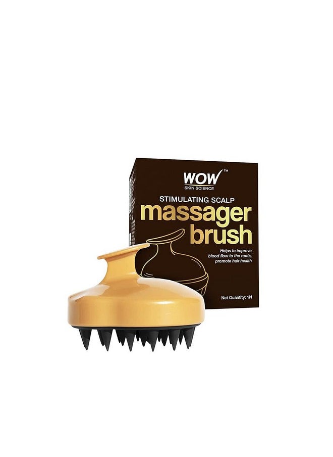 WOW Skin Science Onion Hair Oil With Black Seed Oil Extracts + Onion Oil Shampoo + Stimulating Scalp Shampoo Brush For Natural Hair Care & Growth Hair Care Kit - Net Vol 500Ml  - Image 4