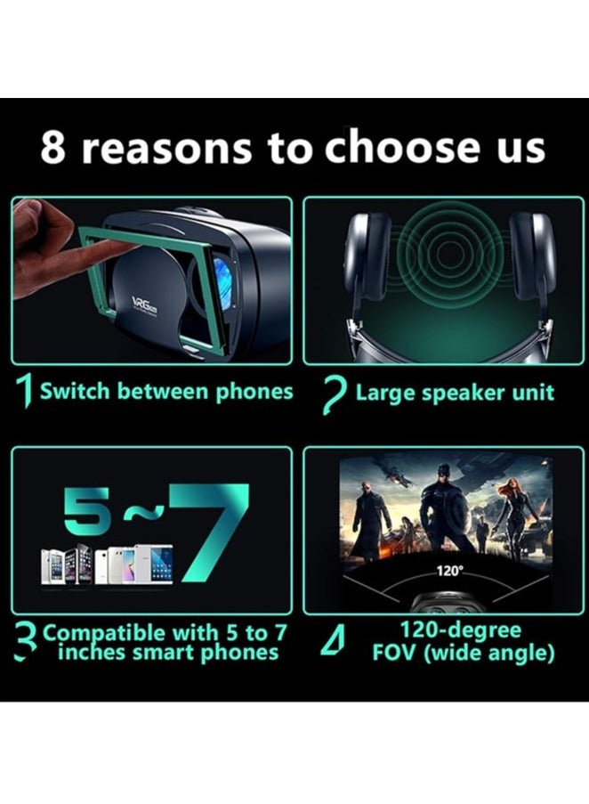 General VR headset, compatible with 5-7 inch iOS and 3D virtual reality headsets, virtual reality glasses, play your best mobile games, 360 degree movies  - Image 4